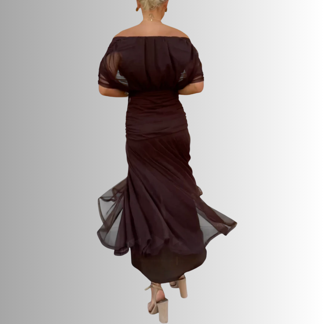 Women's Off-Shoulder Bodycon Maxi Dress