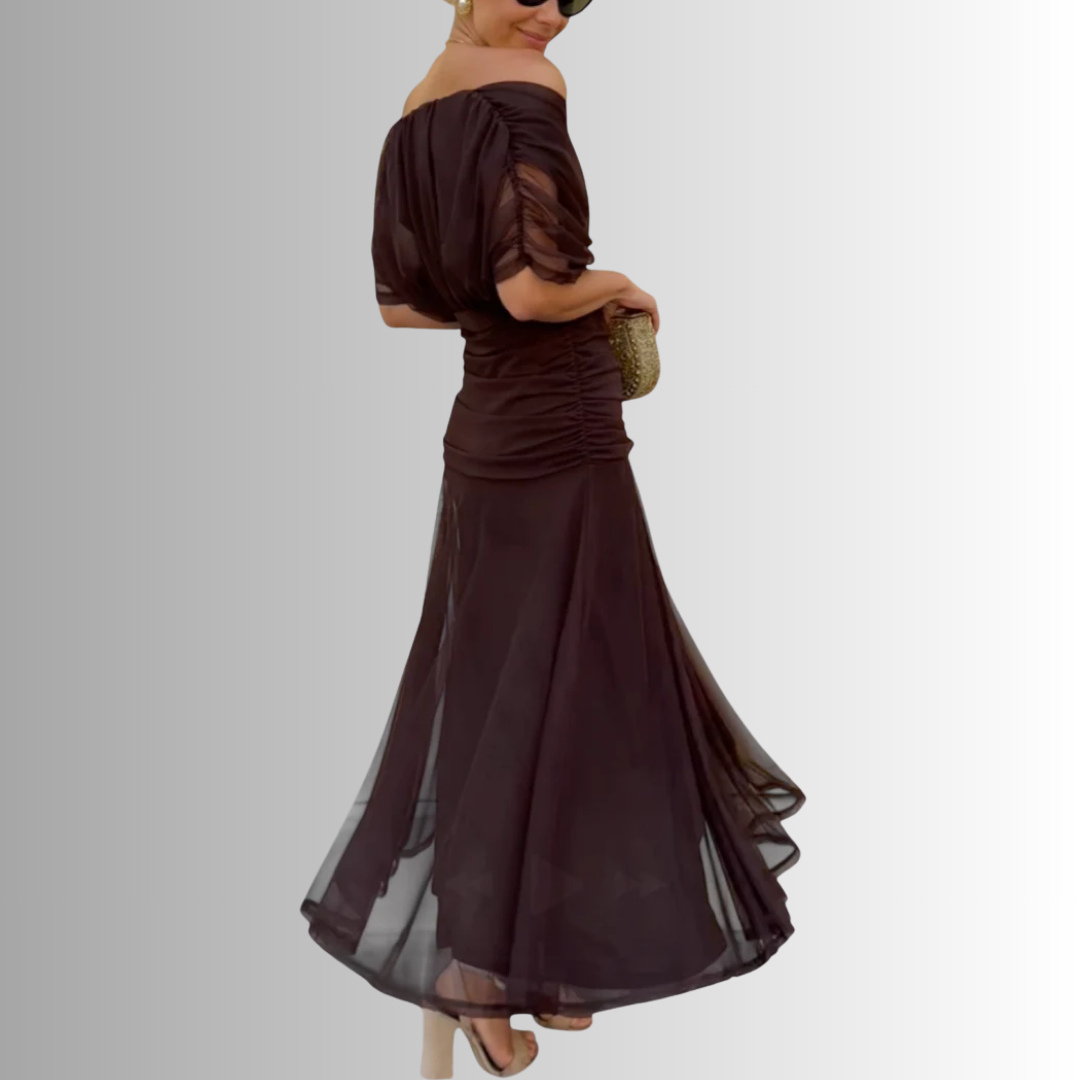 Women's Off-Shoulder Bodycon Maxi Dress