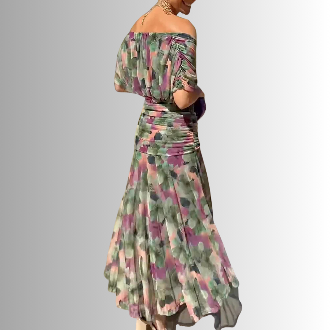 Women's Off-Shoulder Bodycon Maxi Dress