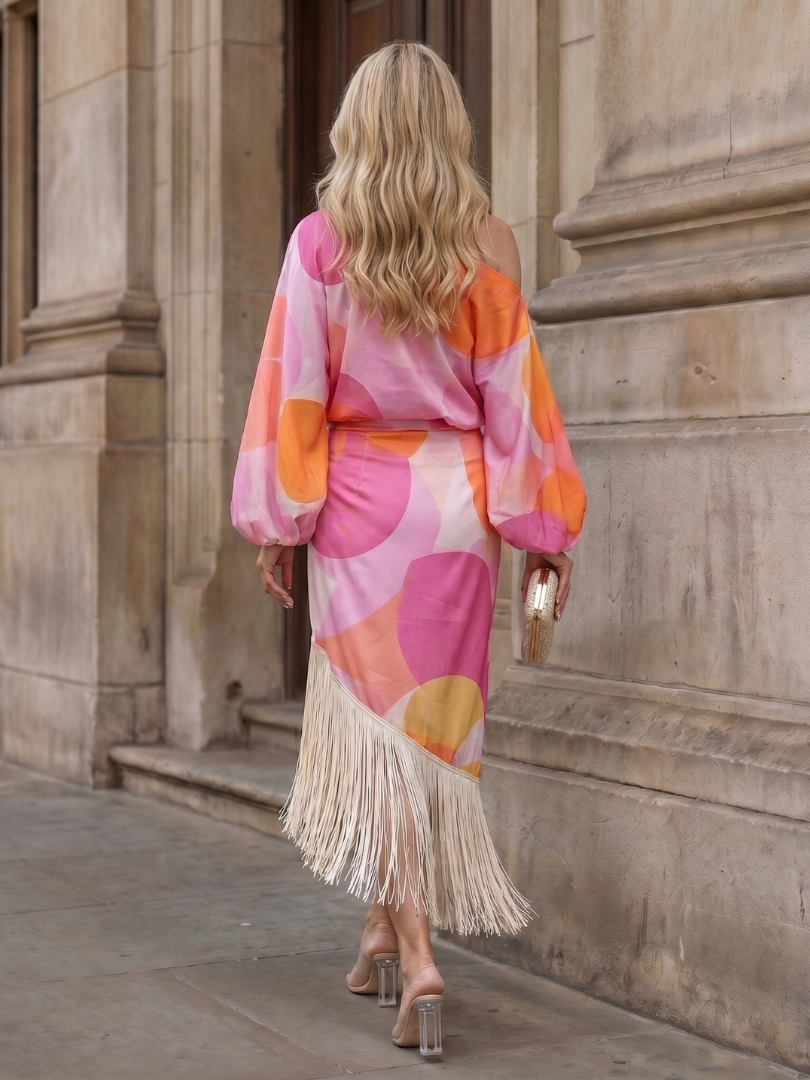 Women's Off-Shoulder Wrap Maxi Dress