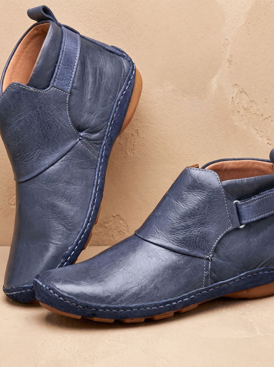 Women's Orthopedic Slip-On Flat Ankle Boots