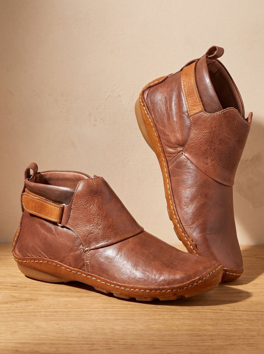 Women's Orthopedic Slip-On Flat Ankle Boots