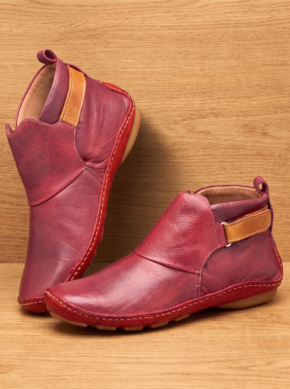 Women's Orthopedic Slip-On Flat Ankle Boots