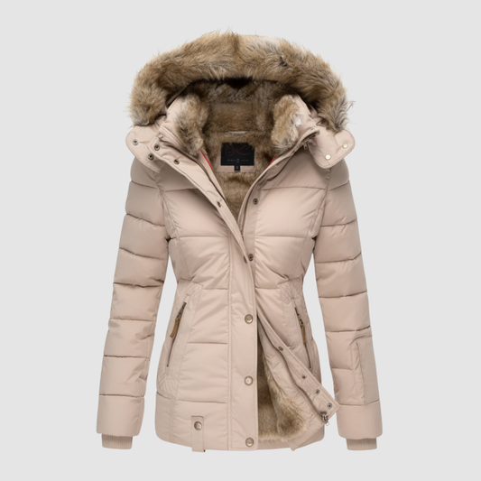 Women's Puffer Jacket with Hood