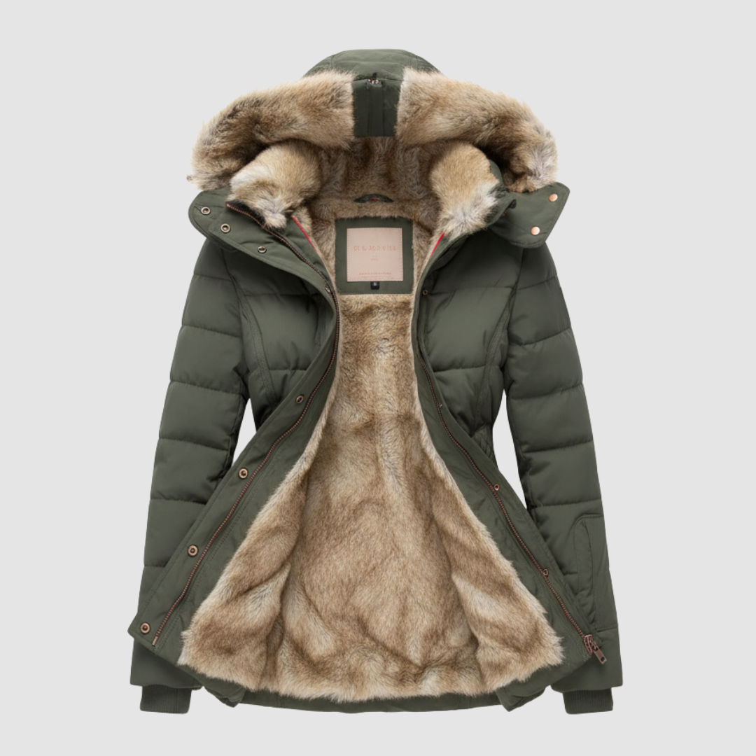 Women's Puffer Jacket with Hood