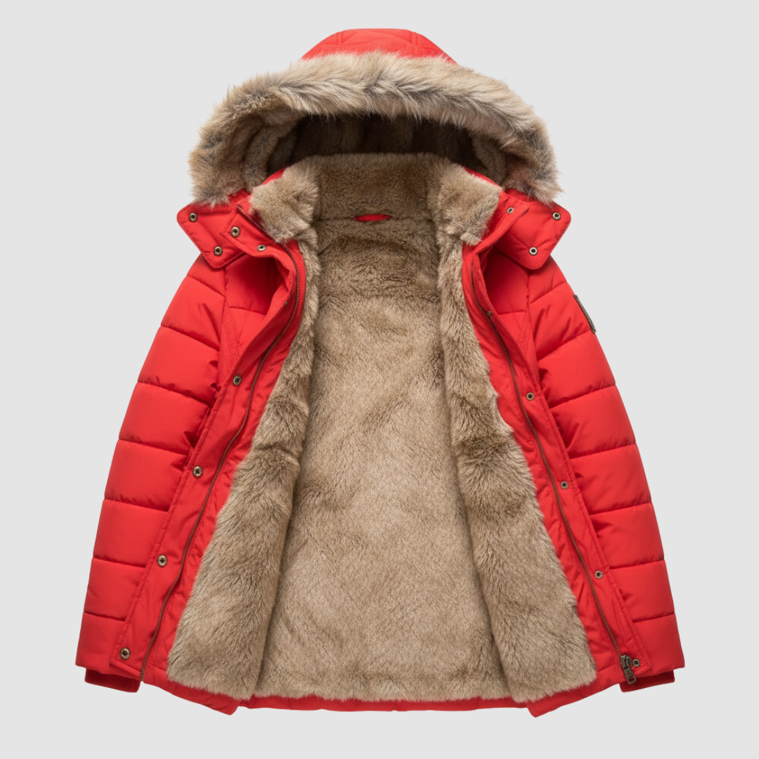 Women's Puffer Jacket with Hood