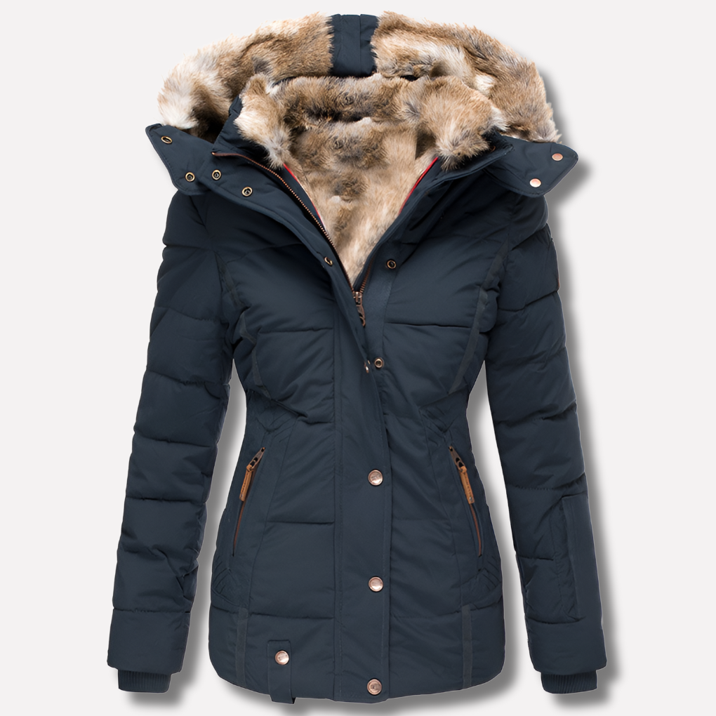 Women's Puffer Jacket with Hood