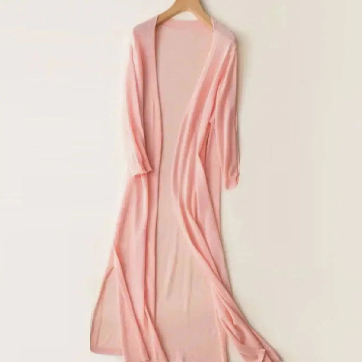 Women's Relaxed Open-Front Lightweight Longline Cardigan