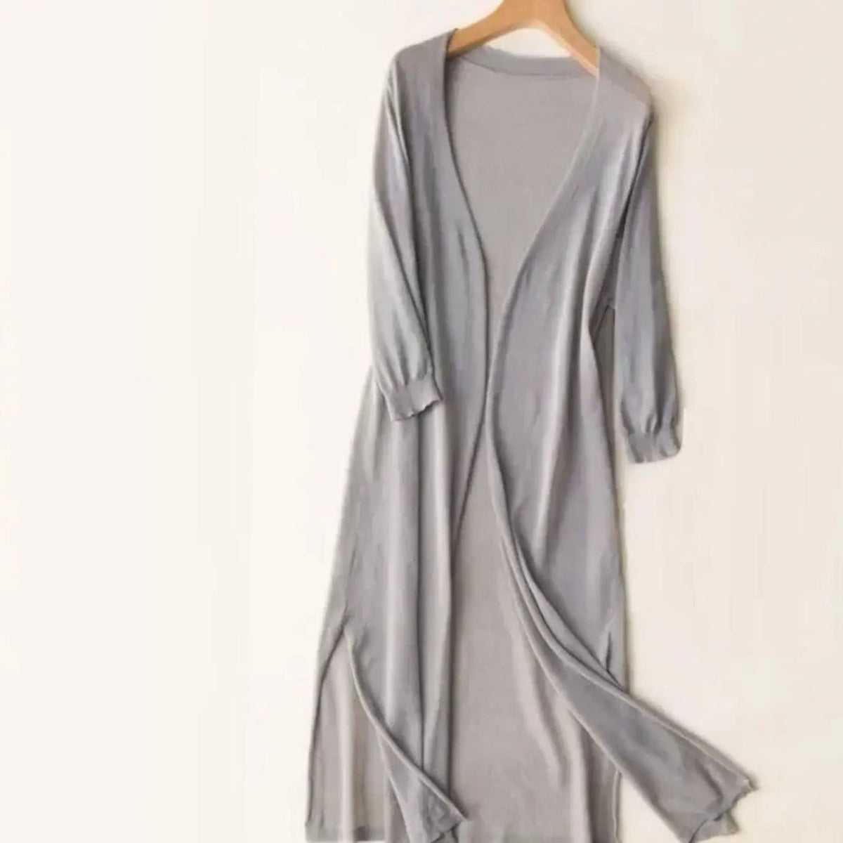 Women's Relaxed Open-Front Lightweight Longline Cardigan