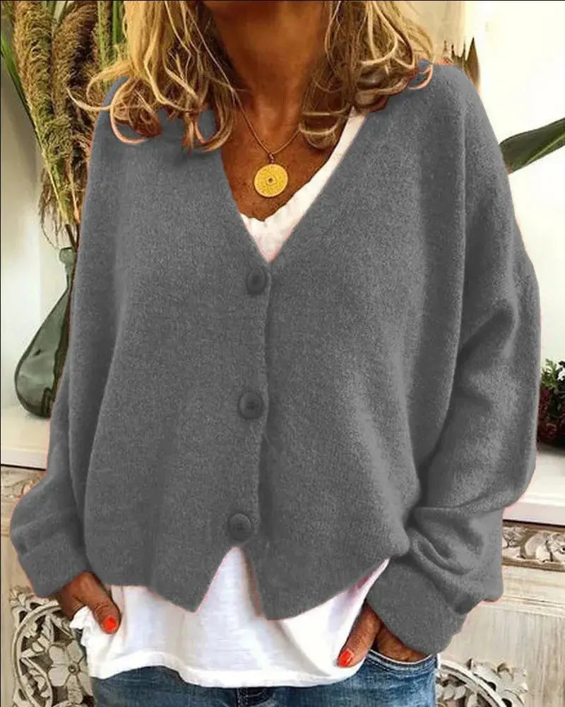 Women's Soft Knit Printed Sweater with Versatile Fit