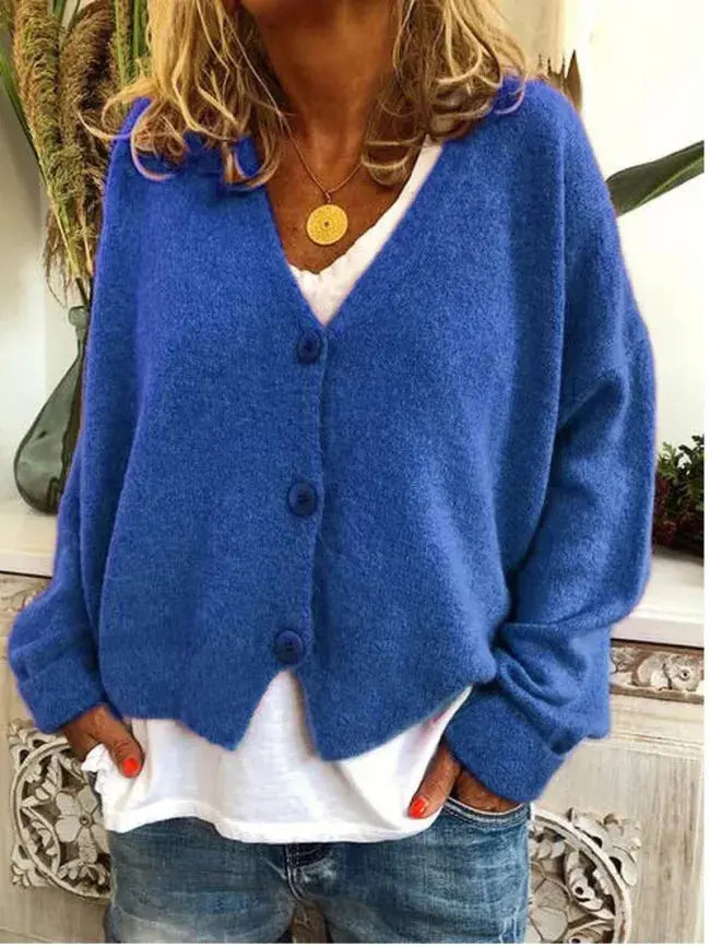 Women's Soft Knit Printed Sweater with Versatile Fit