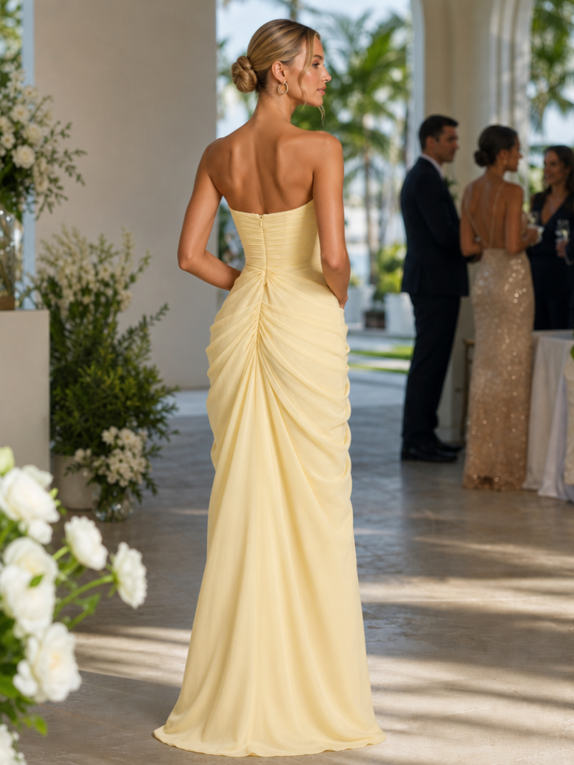 Women's Strapless Maxi Dress