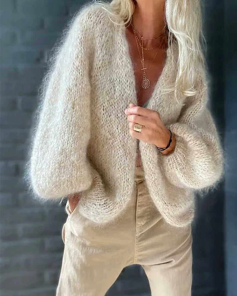 Women's Stylish Cardigan with Flared Sleeves
