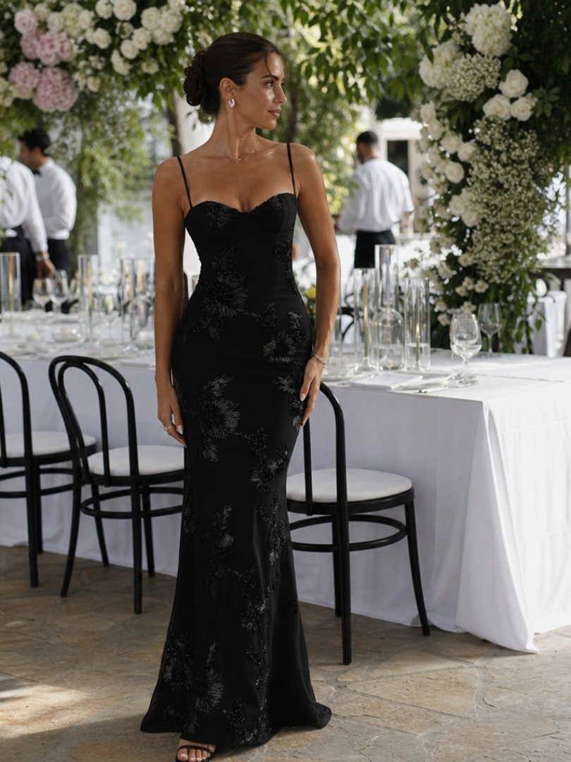 Women's Sweetheart Bodycon Maxi Dress