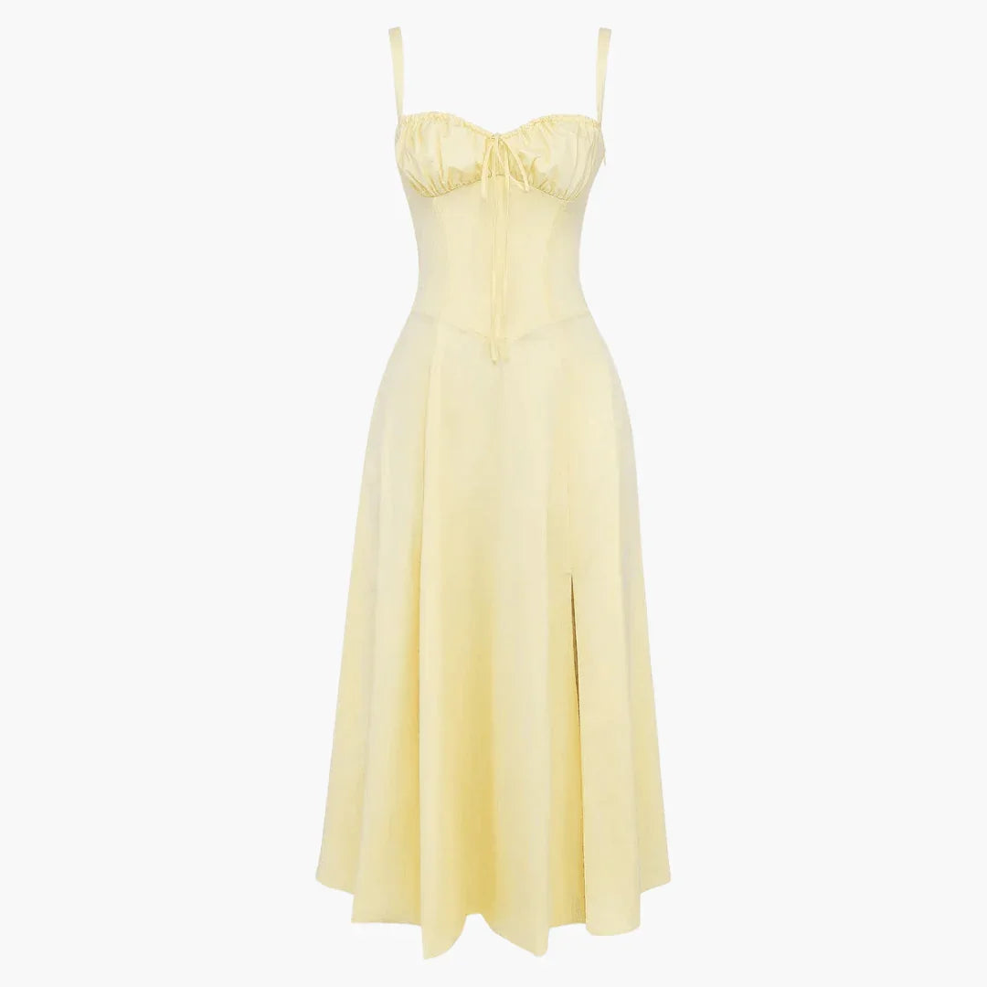 Women's Sweetheart Fit-and-Flare Midi Dress