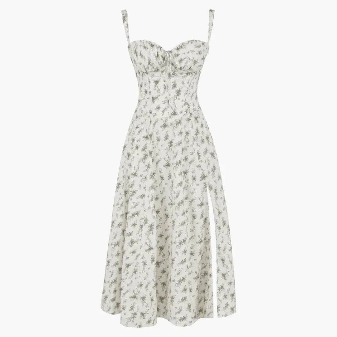 Women's Sweetheart Fit-and-Flare Midi Dress