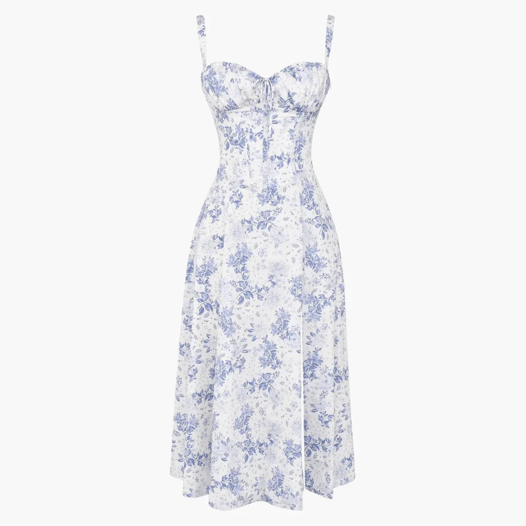 Women's Sweetheart Fit-and-Flare Midi Dress