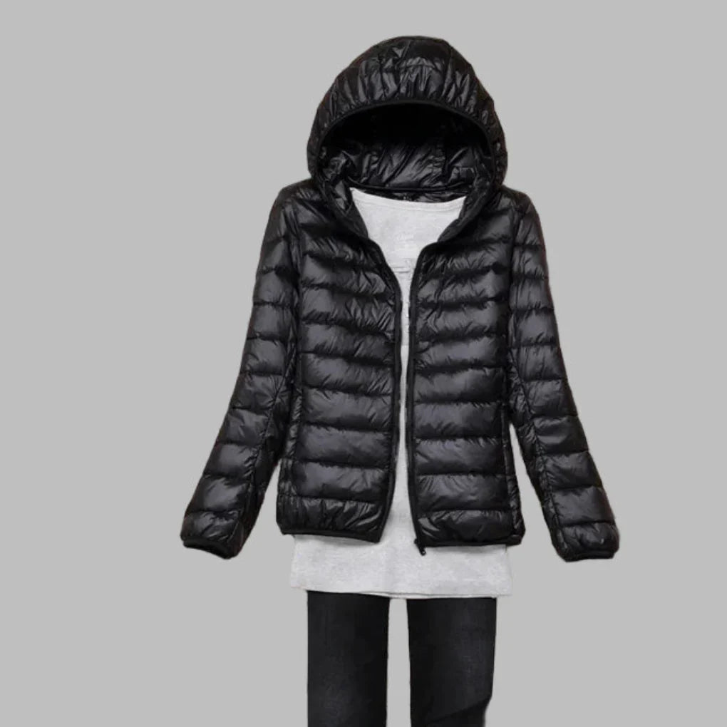 Women's Ultra-Light Packable Hooded Down Coat