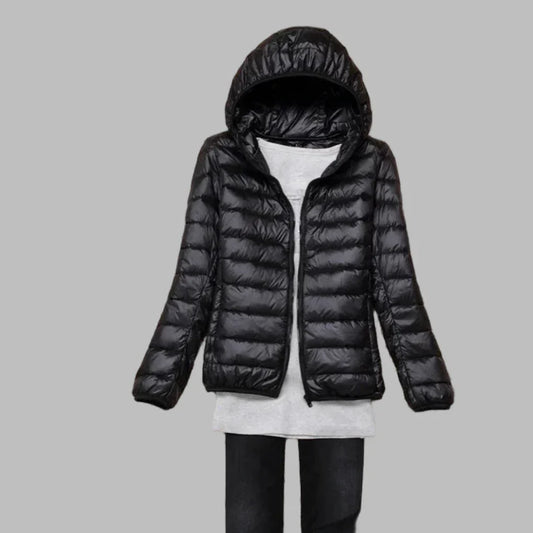 Women's Ultra-Light Packable Hooded Down Coat