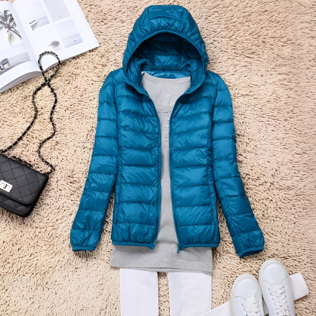 Women's Ultra-Light Packable Hooded Down Coat