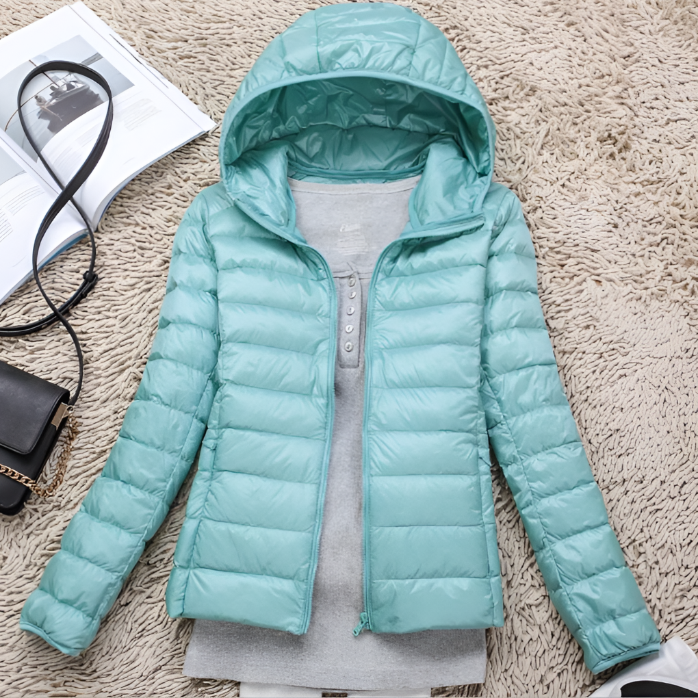 Women's Ultra-Light Packable Hooded Down Coat