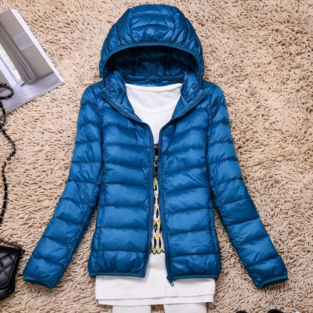 Women's Ultra-Light Packable Hooded Down Coat