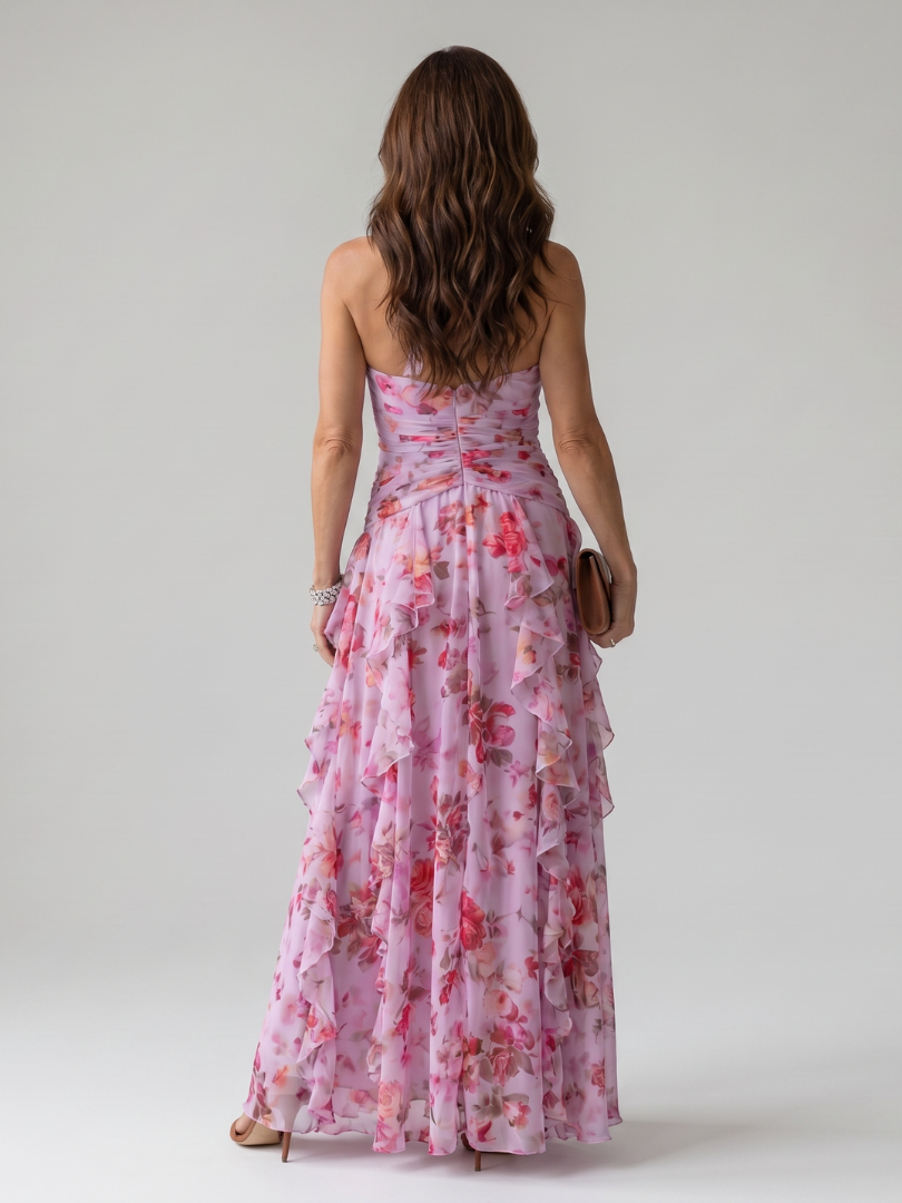Women's V-Neck Halter Maxi Dress