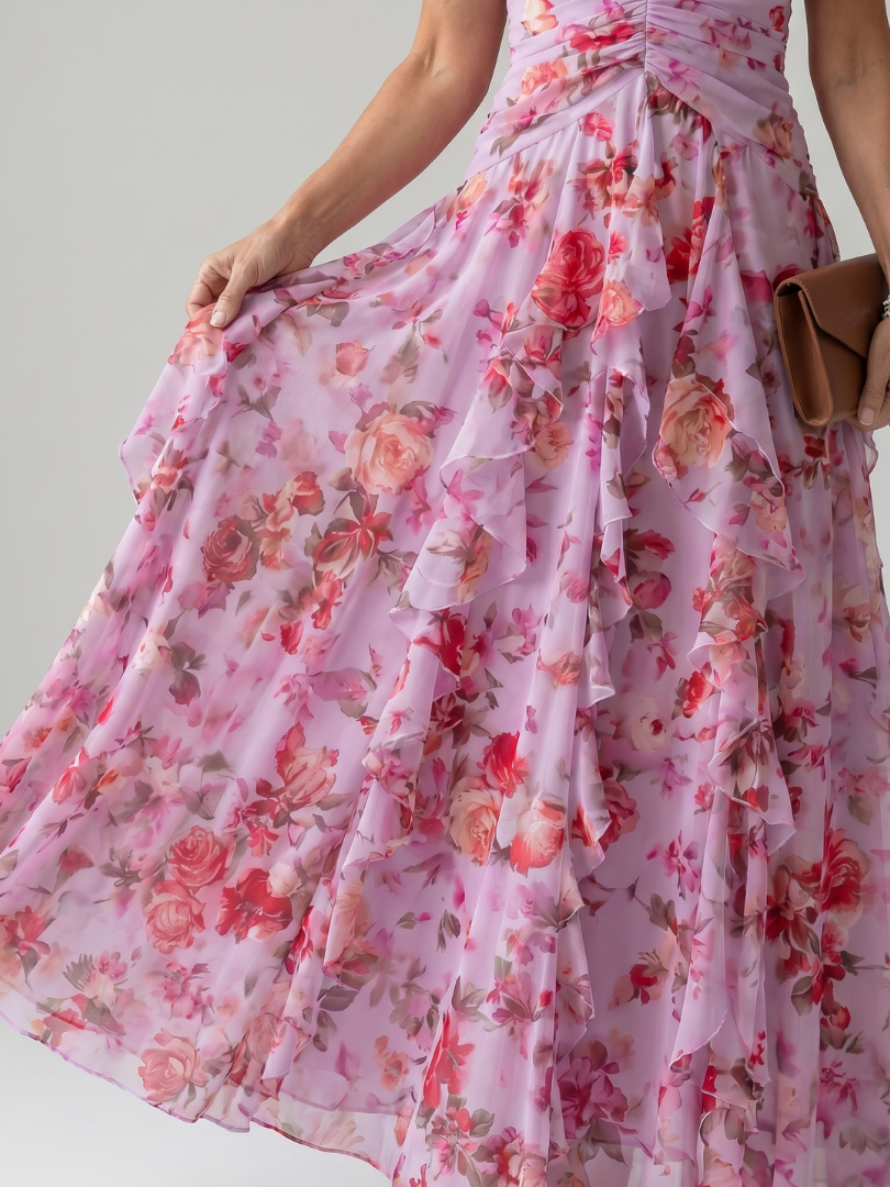 Women's V-Neck Halter Maxi Dress