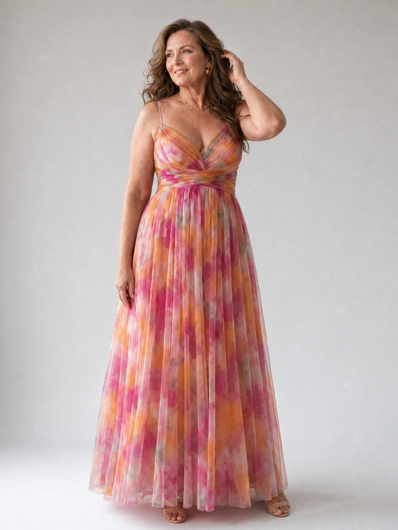 Women's V-Neck Maxi Dress