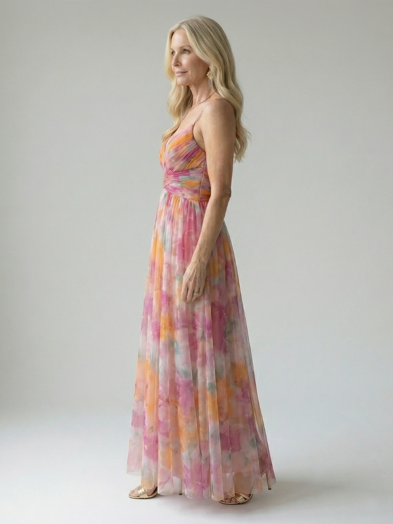 Women's V-Neck Maxi Dress