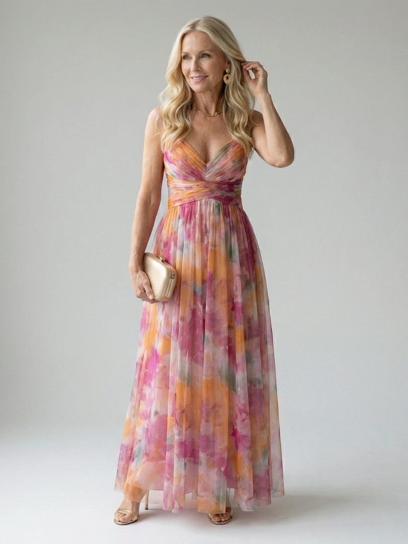 Women's V-Neck Maxi Dress