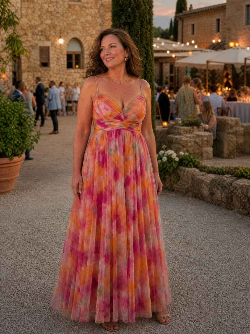 Women's V-Neck Maxi Dress