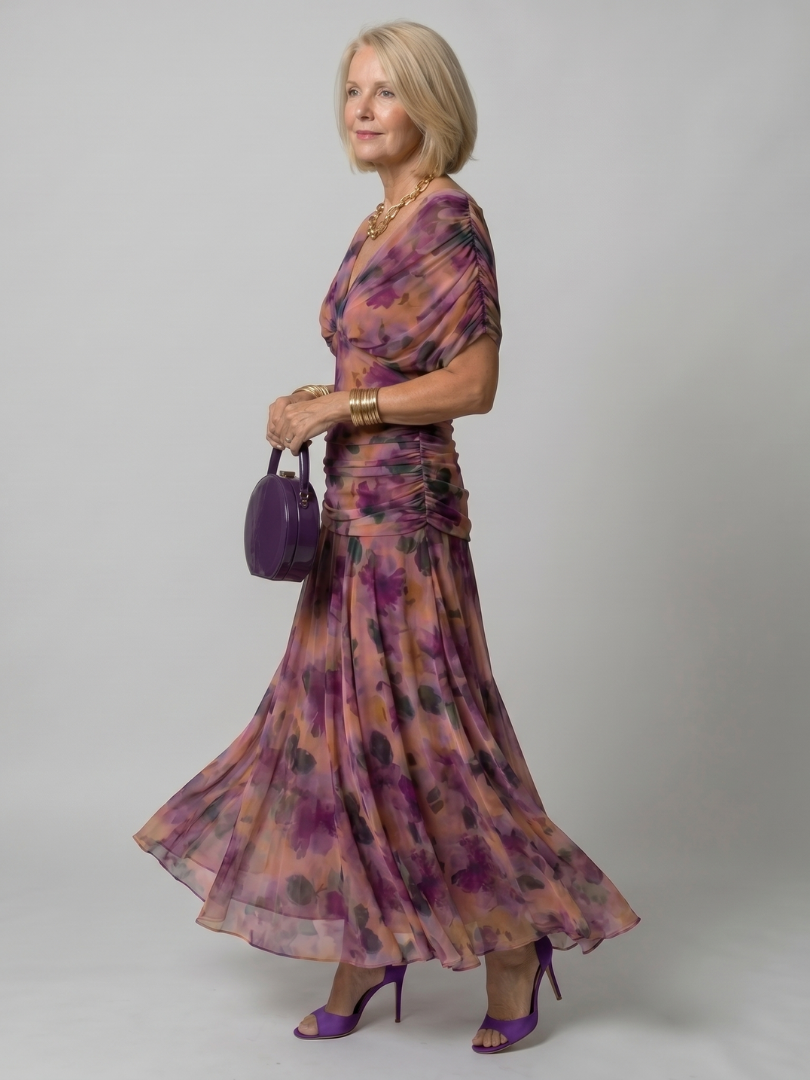 Women's V-Neck Maxi Dress