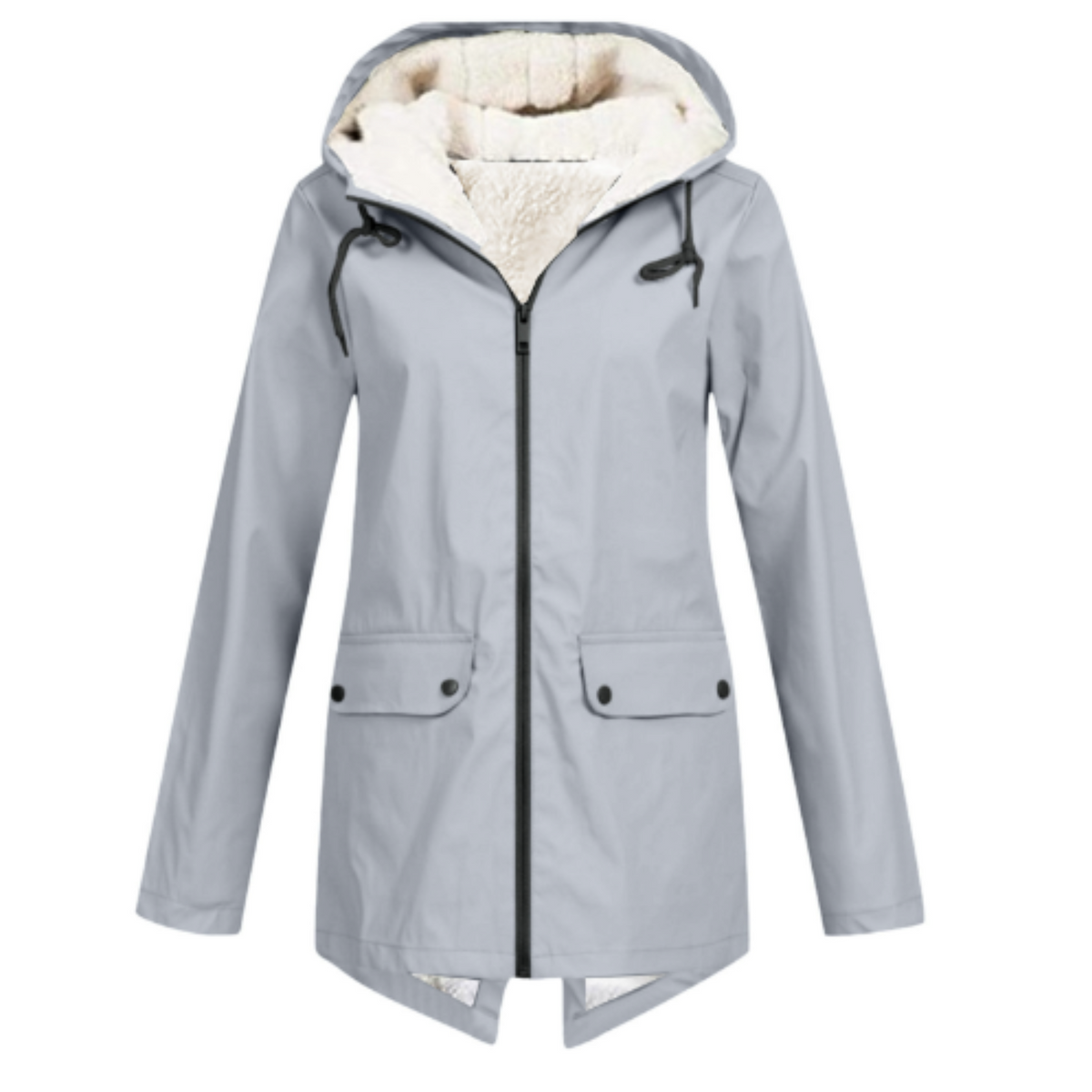 Women's Water-Repellent Sherpa-Lined Hooded Jacket