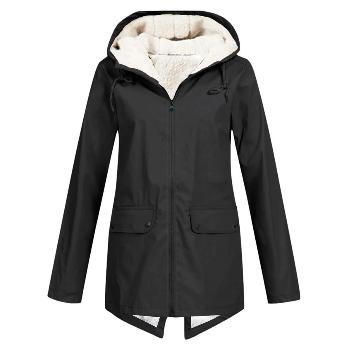 Women's Water-Repellent Sherpa-Lined Hooded Jacket