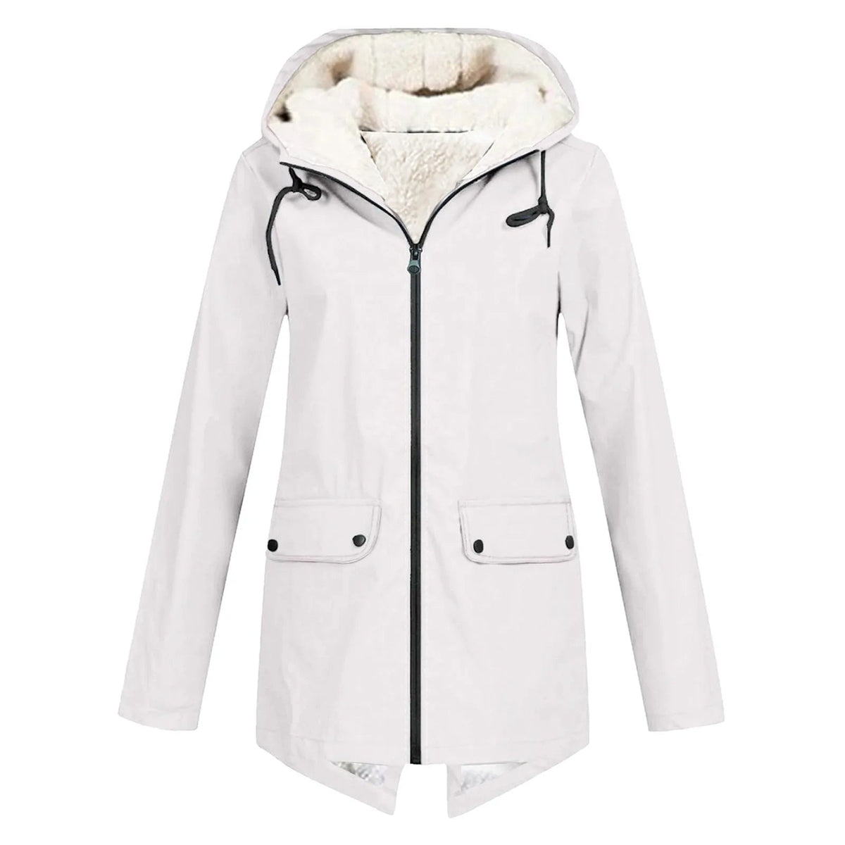 Women's Water-Repellent Sherpa-Lined Hooded Jacket