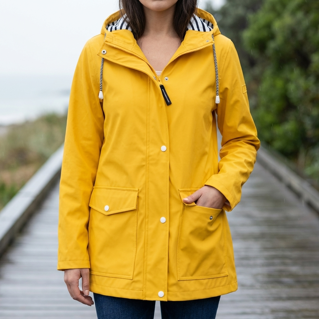 Women's Waterproof and Windproof Hooded Jacket