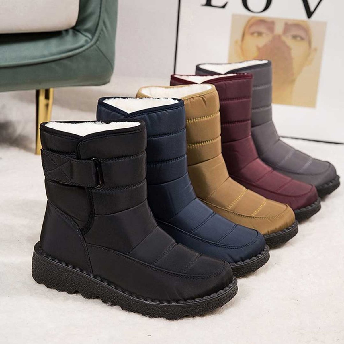Women's Waterproof Insulated Ankle Snow Boots