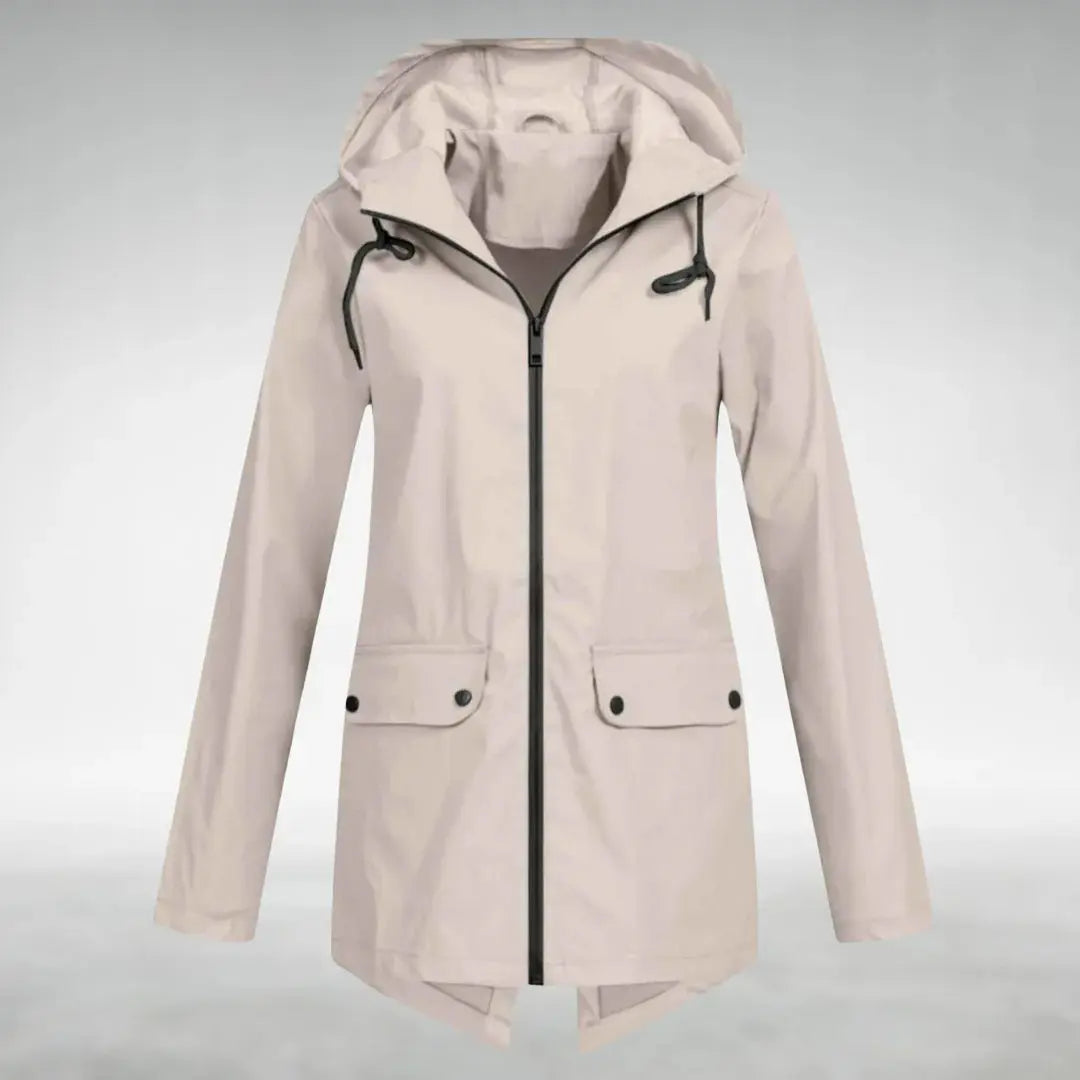Women's Waterproof Lightweight Jacket with Adjustable Hood