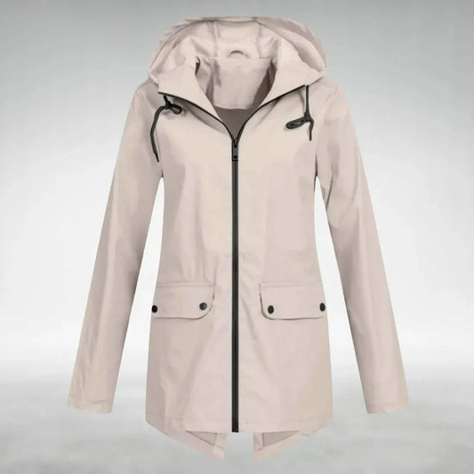 Women's Waterproof Lightweight Jacket with Adjustable Hood