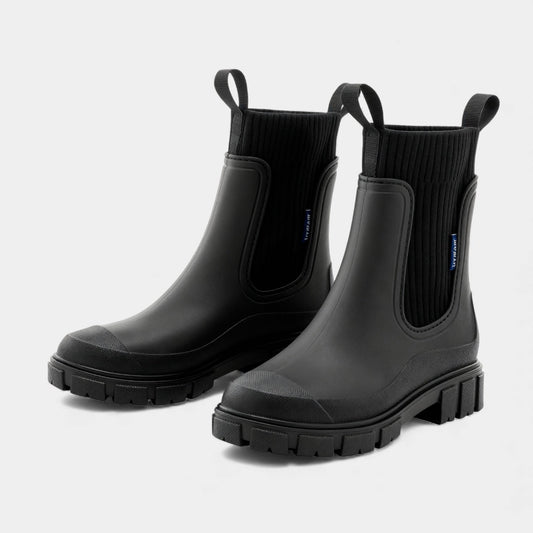 Women's Waterproof Slip-On Chelsea Boots with Smooth Finish