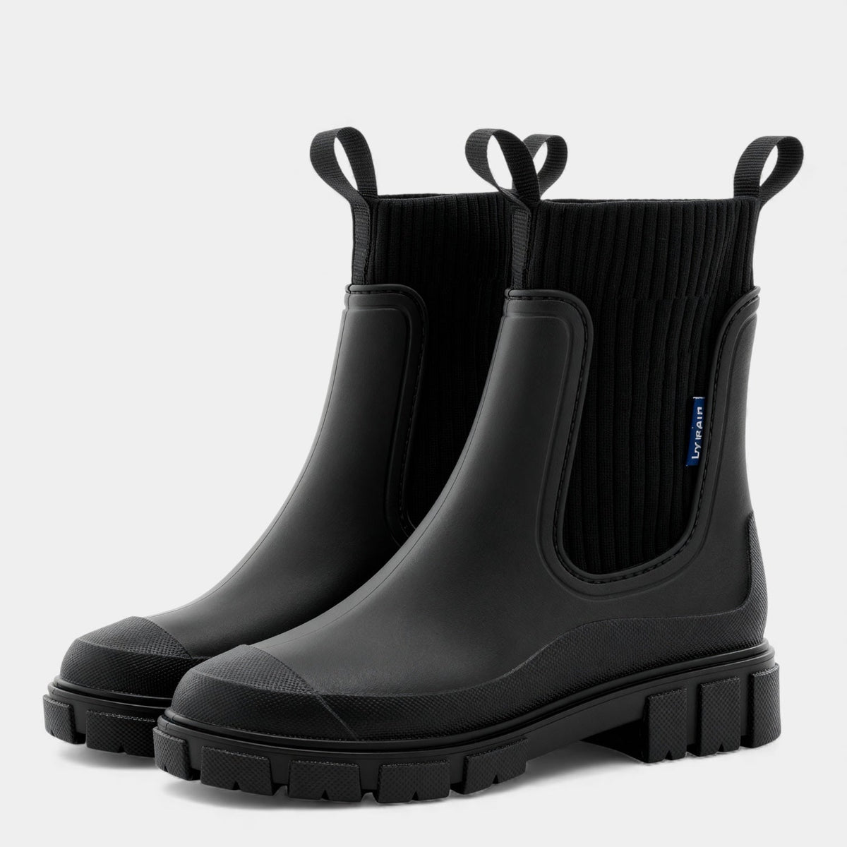 Women's Waterproof Slip-On Chelsea Boots with Smooth Finish