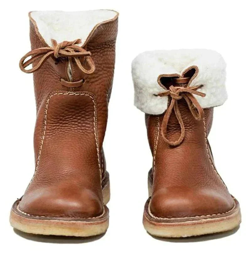 Women's Waterproof Winter Boots with Wool Fleece Lining