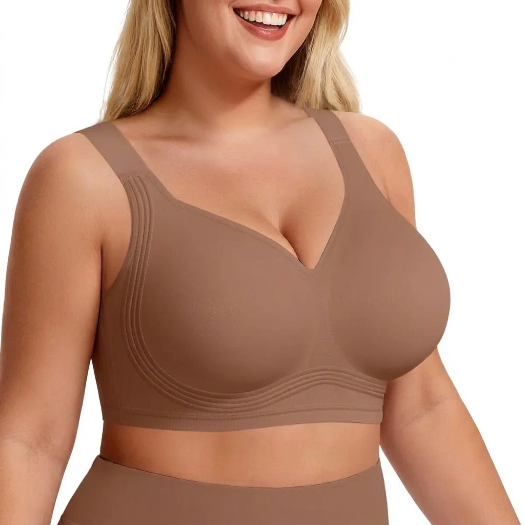 Women's Wireless Full-Coverage Support Push-Up Bra