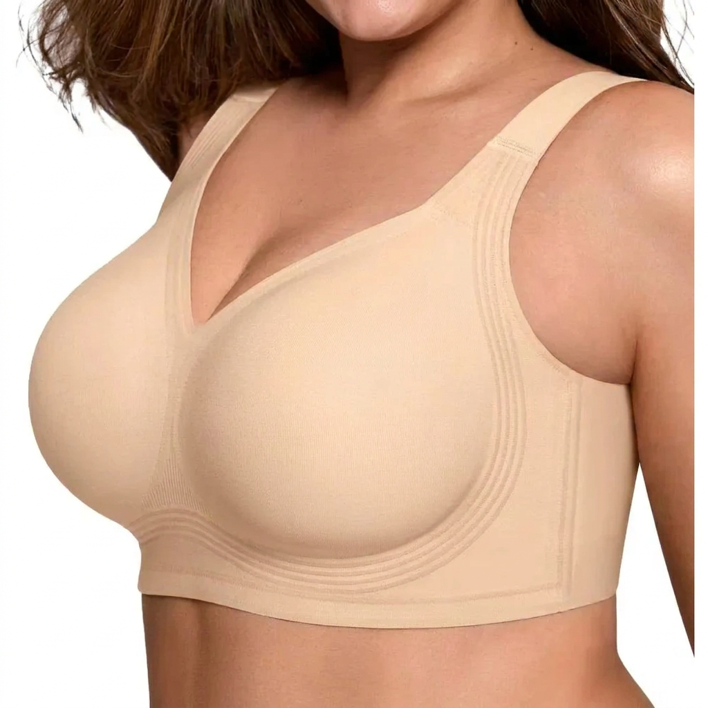 Women's Wireless Full-Coverage Support Push-Up Bra