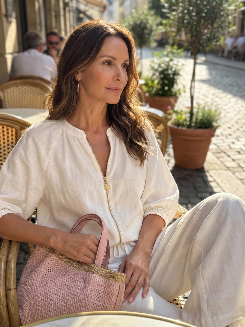 Women's Zip-Front Loungewear Set