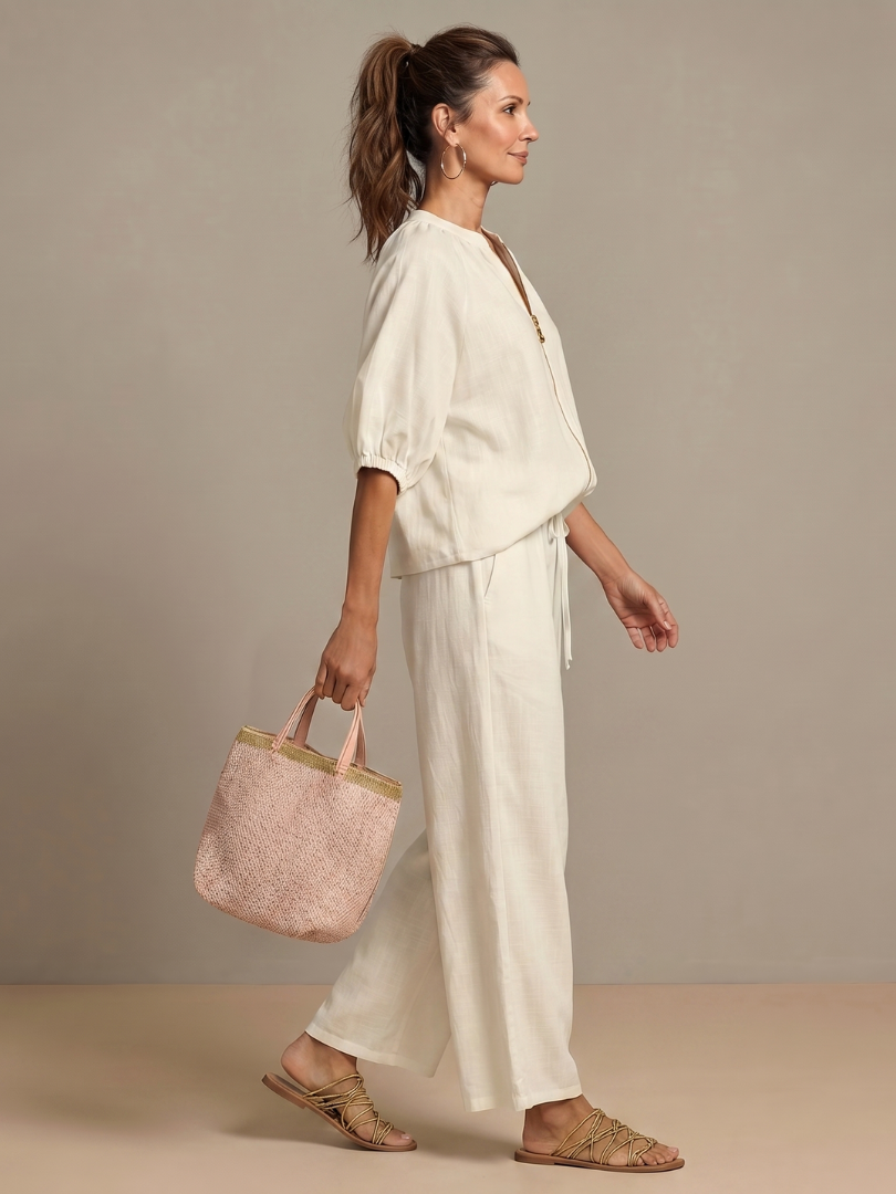 Women's Zip-Front Loungewear Set