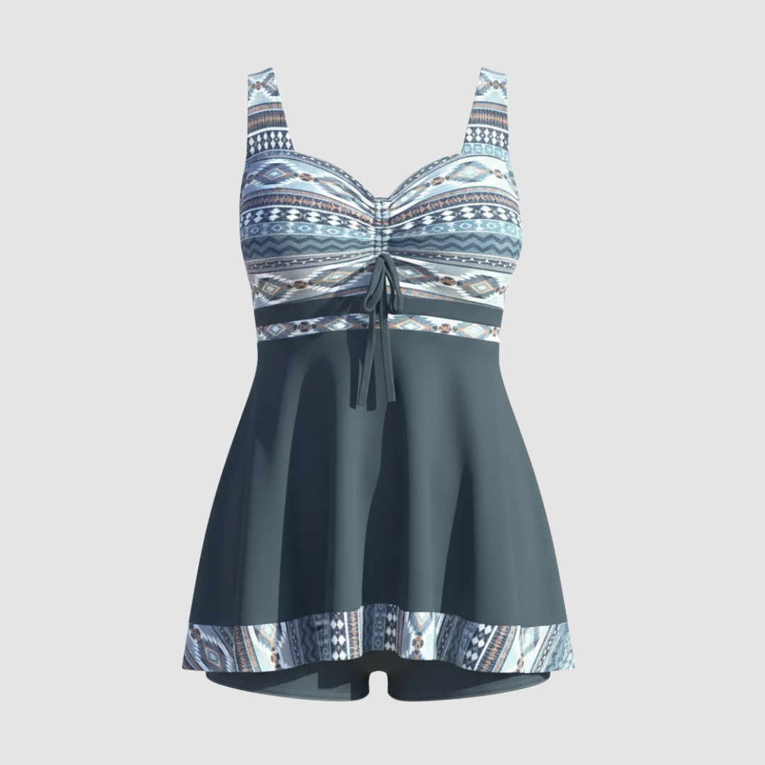 Image of Women's A-Line Nautical Swim Dress