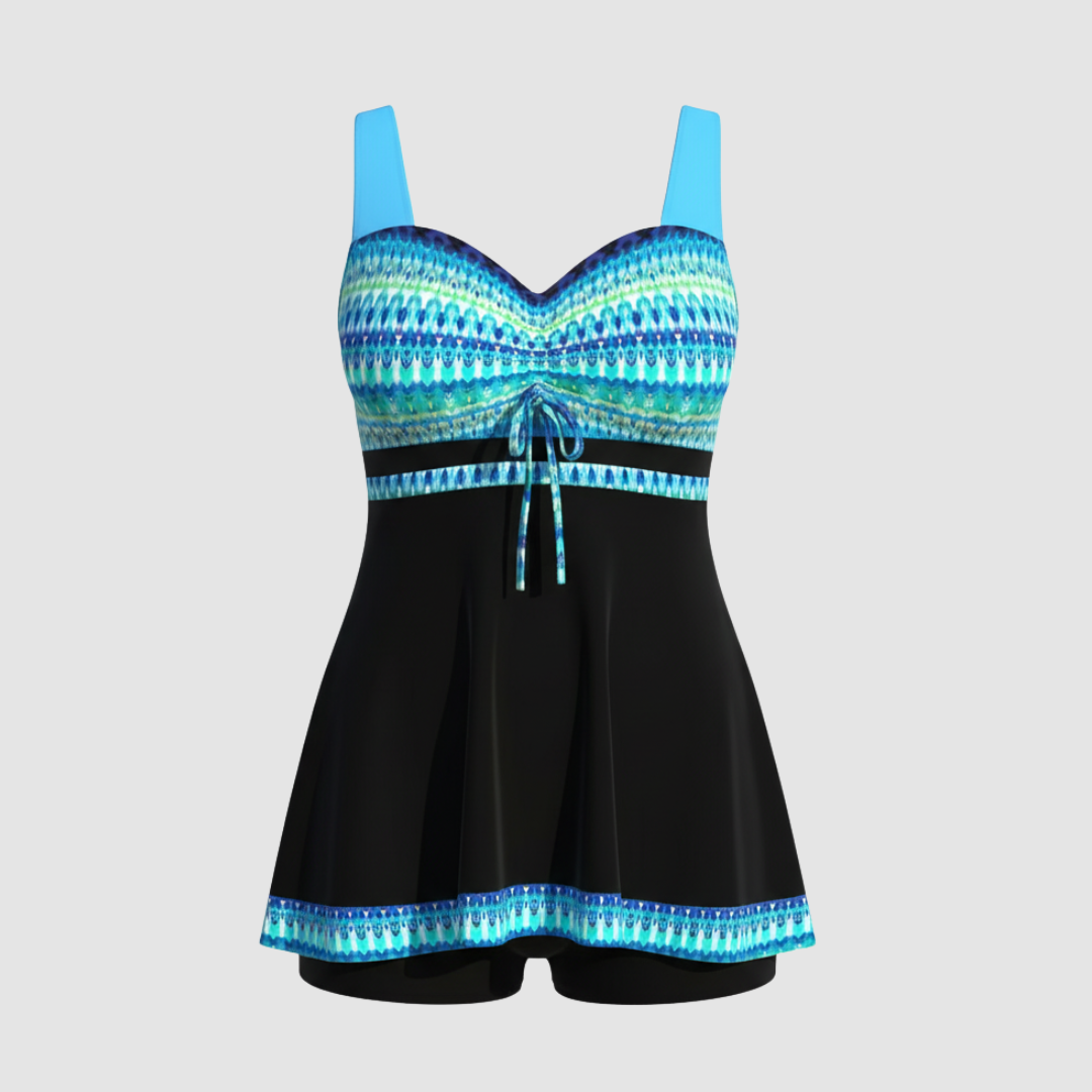 Image of Women's A-Line Nautical Swim Dress
