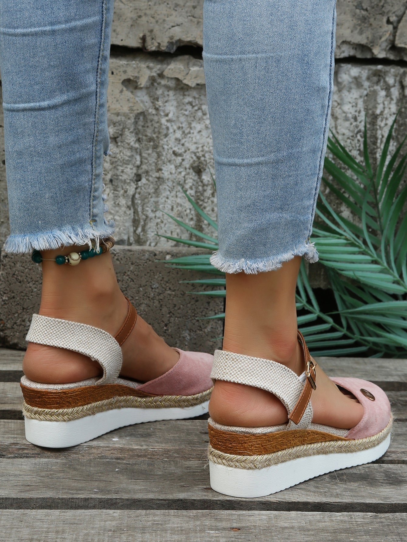 Image of Women's Ankle Strap Wedge Sandals